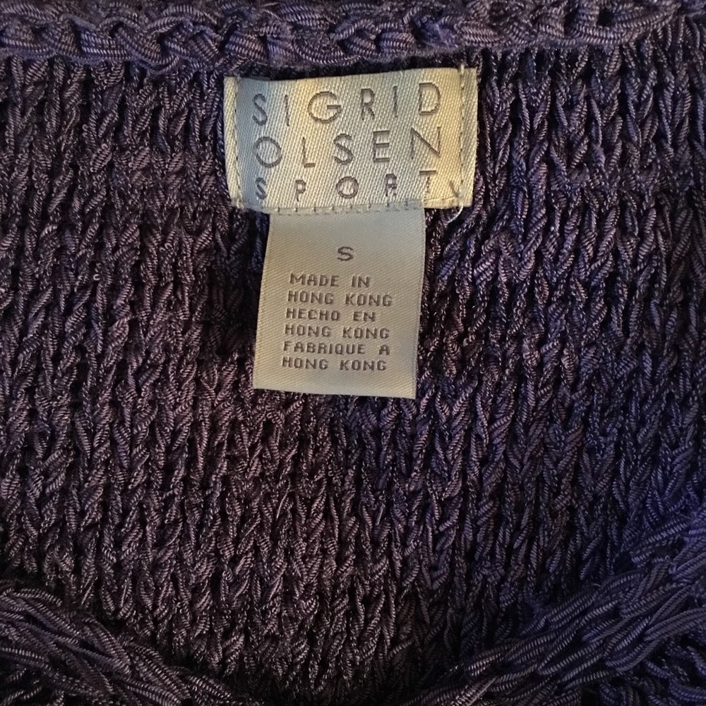 Sigrid Olsen Violet Three Button Cardigan - image 5